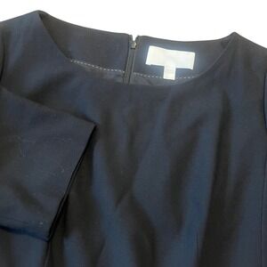 BOSS Hugo Boss Black Sheath Dress Knee Length Wool Blend Women's Size 10
